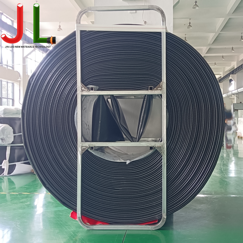 Tubo di drenaggio rinforzato con fibra TPU a triplo strato: rivestimento interno, copertura esterna e tessuto ad alta tenacità